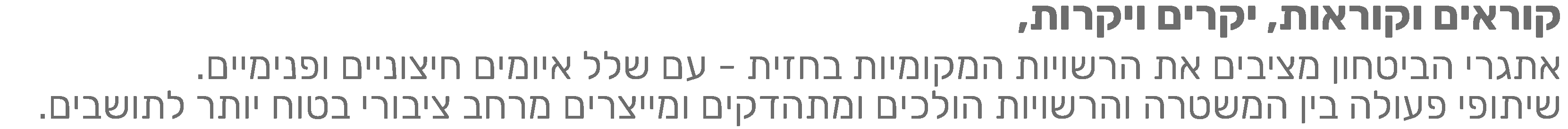 ניוזלטר בטחון לרשויות המקומיות 