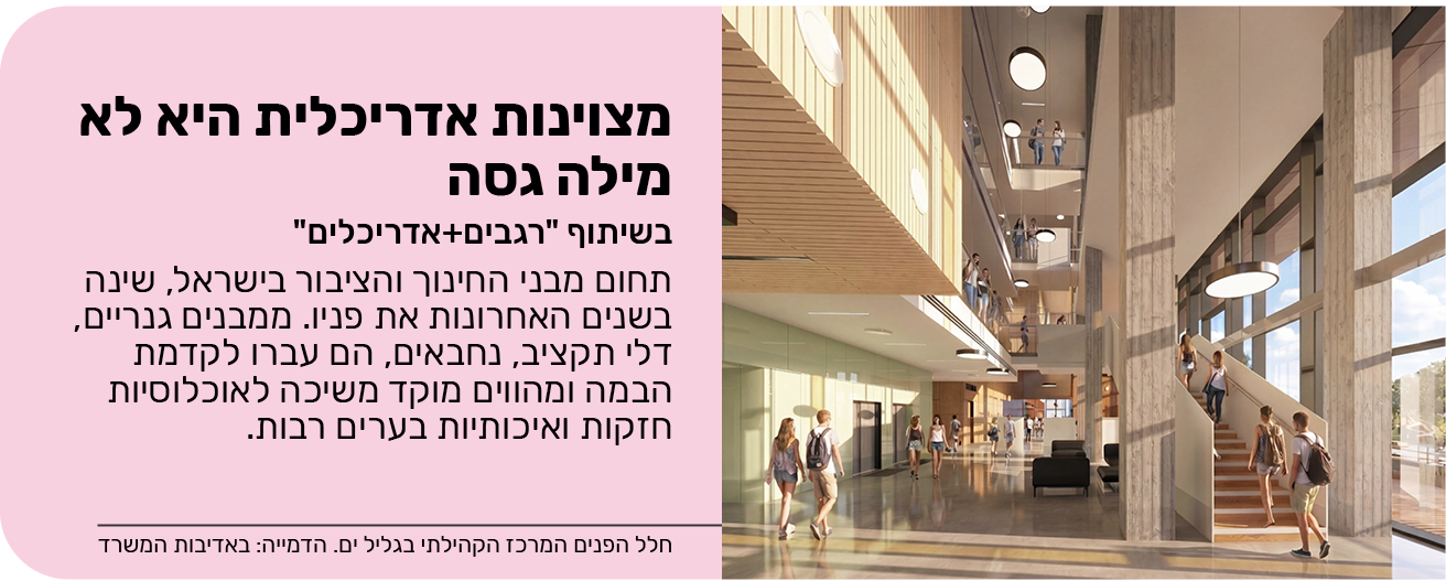 מצוינות אדריכלית היא לא מילה גסה