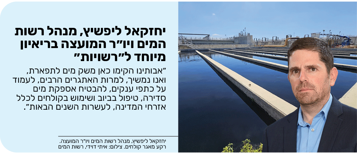 יחזקאל ליפשיץ, מנהל רשות המים ויו״ר המועצה בריאיון מיוחד ל״רשויות״