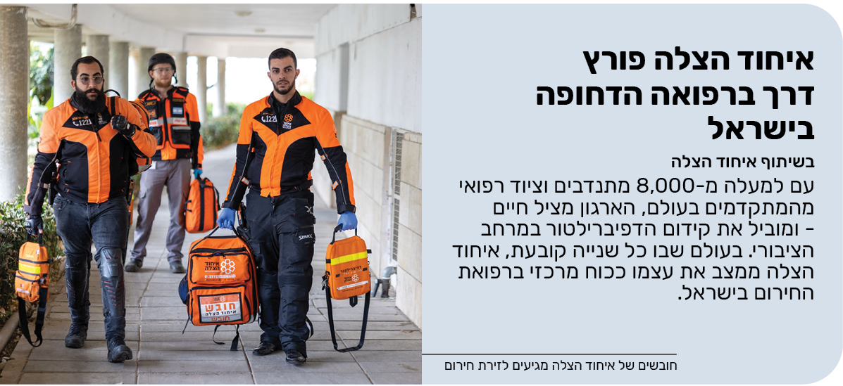 איחוד הצלה פורץ דרך ברפואה הדחופה בישראל