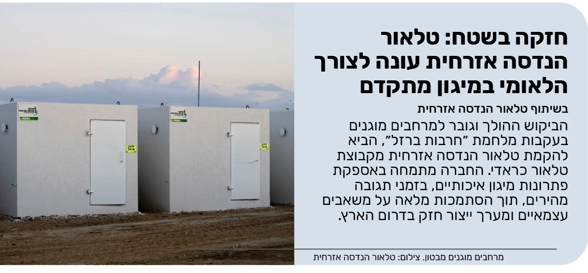 חזקה בשטח: טלאור הנדסה אזרחית עונה לצורך הלאומי במיגון מתקדם 