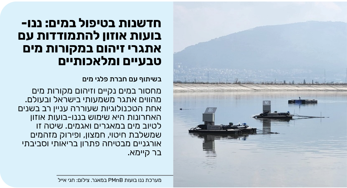 חדשנות בטיפול במים: ננו-בועות אוזון להתמודדות עם אתגרי זיהום במקורות מים טבעיים ומלאכותיים